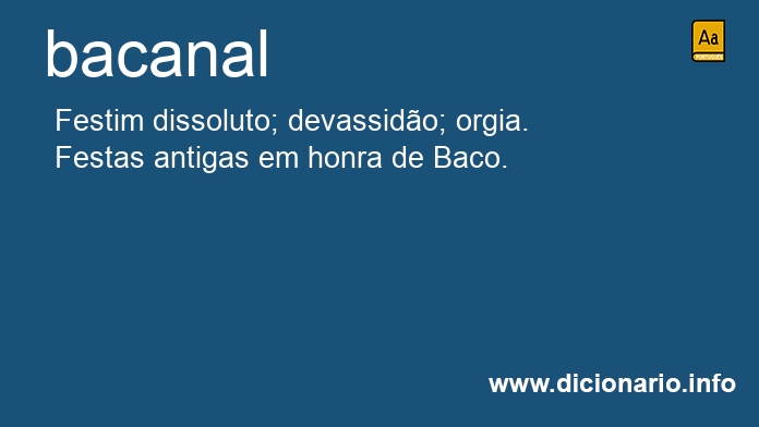 Significado de bacanais