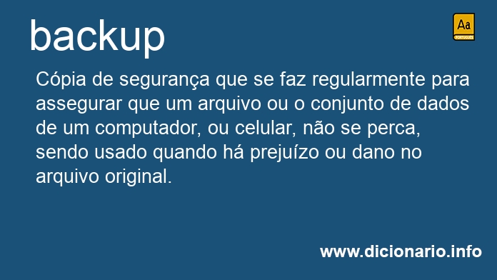 Significado de backups