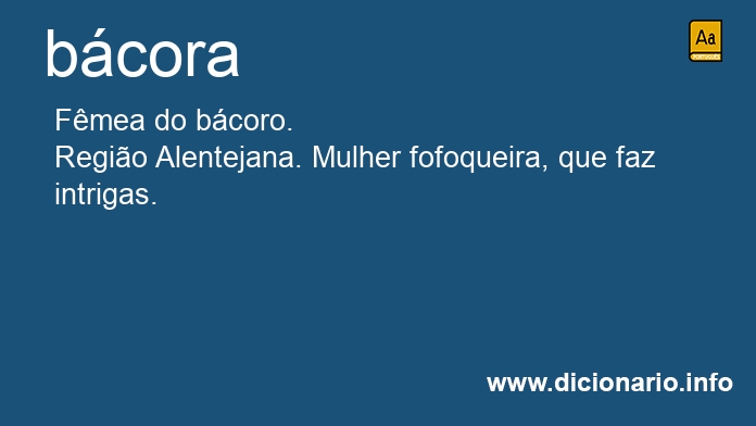 Significado de bcora