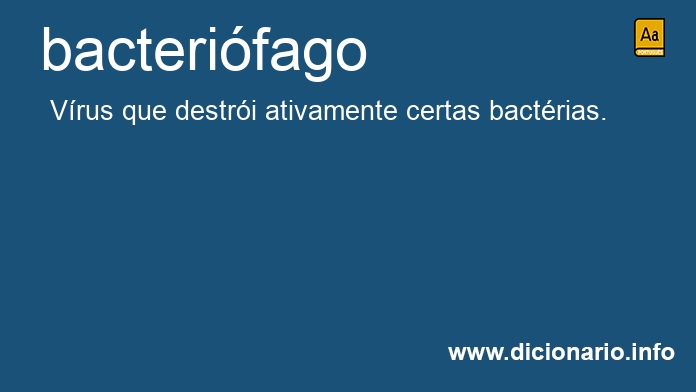 Significado de bacterifaga