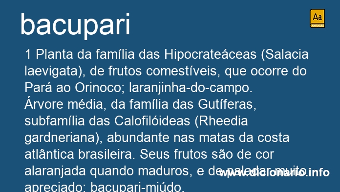 Significado de bacupari