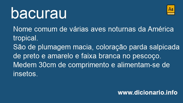 Significado de bacurau