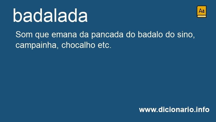 Significado de badalada