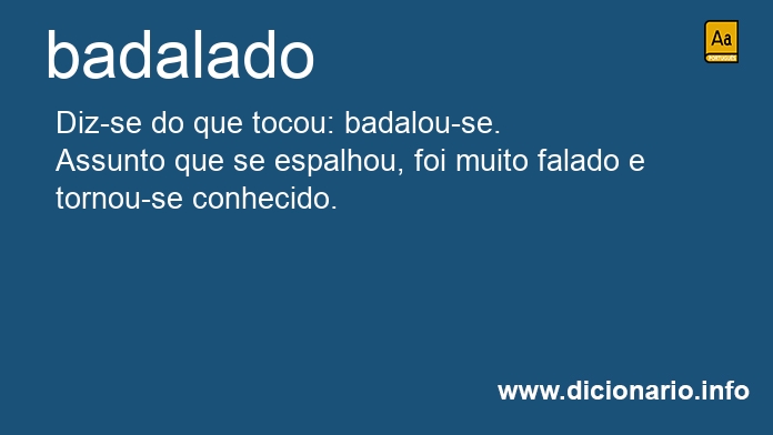 Significado de badalado