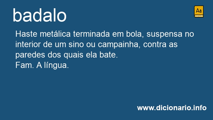 Significado de badalo