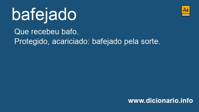 Significado de bafejada