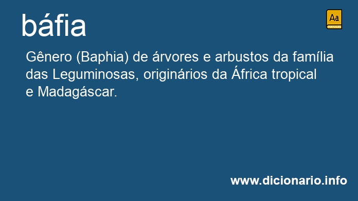 Significado de bfia