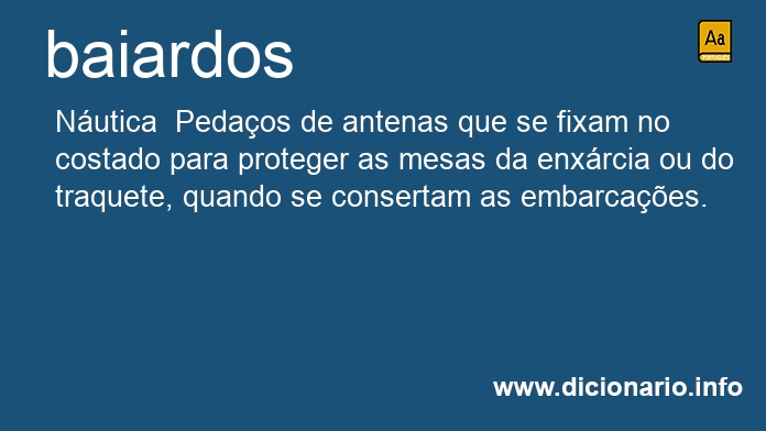 Significado de baiardos