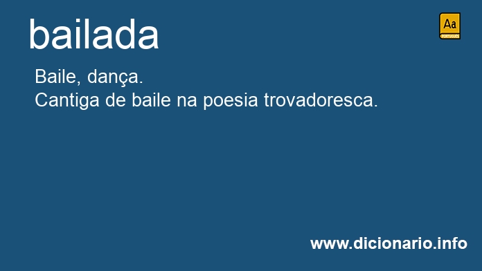 Significado de bailada