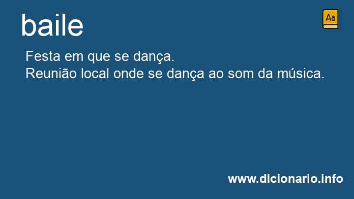 Significado de baile