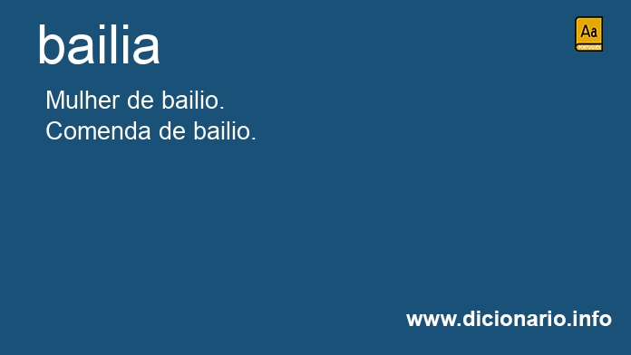 Significado de bailias