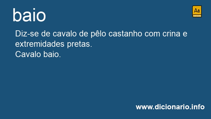 Significado de baios