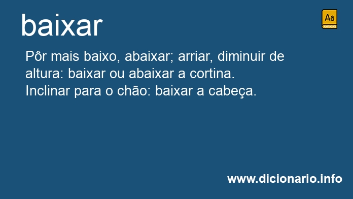 Significado de baixai