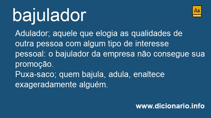 Significado de bajuladores