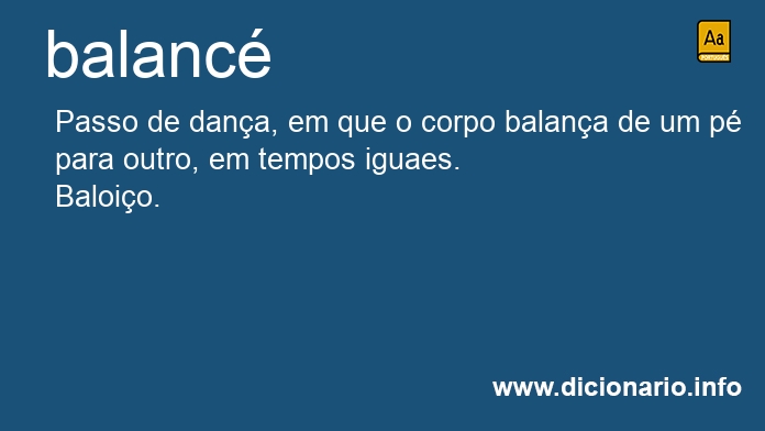 Significado de balanc