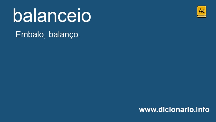 Significado de balanceio