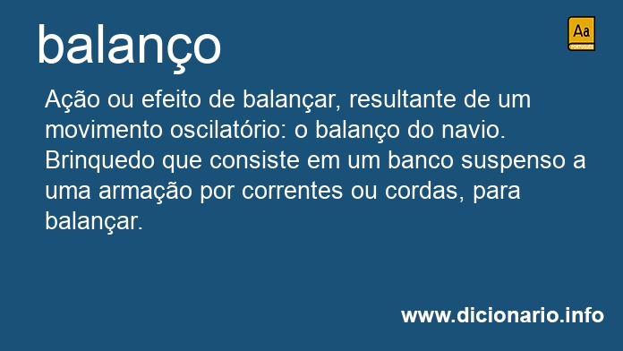 Significado de balano