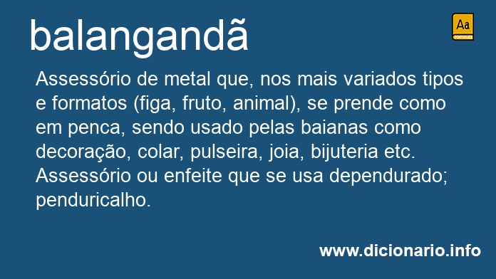 Significado de balangands