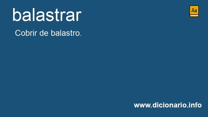 Significado de balastra