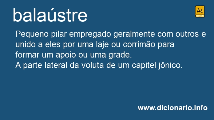 Significado de balastre