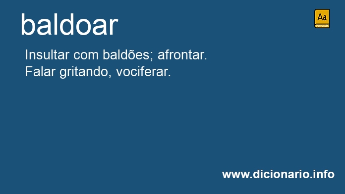 Significado de baldoas