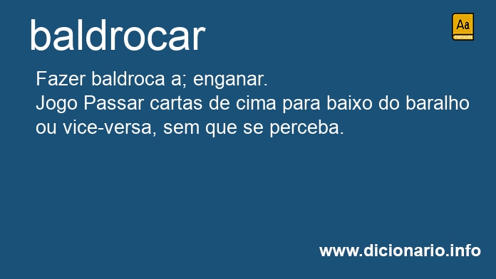 Significado de baldroque