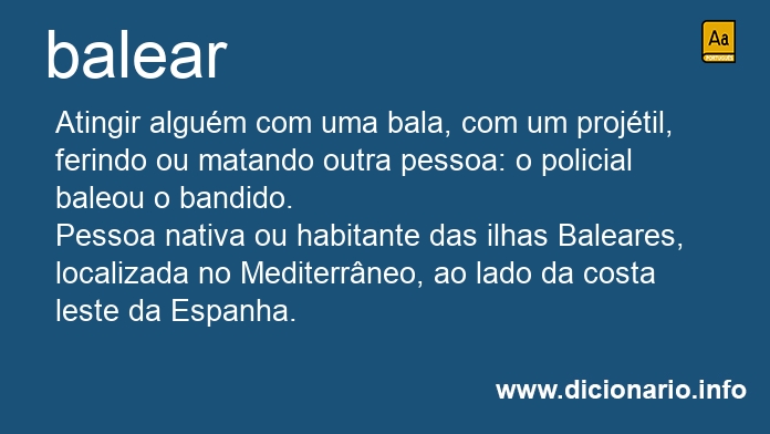 Significado de balear