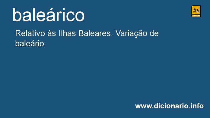 Significado de balerico