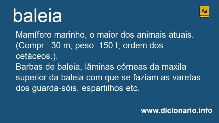 Significado de baleia