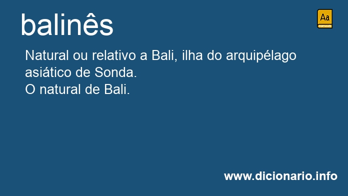 Significado de balineses