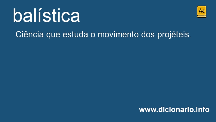 Significado de balstica