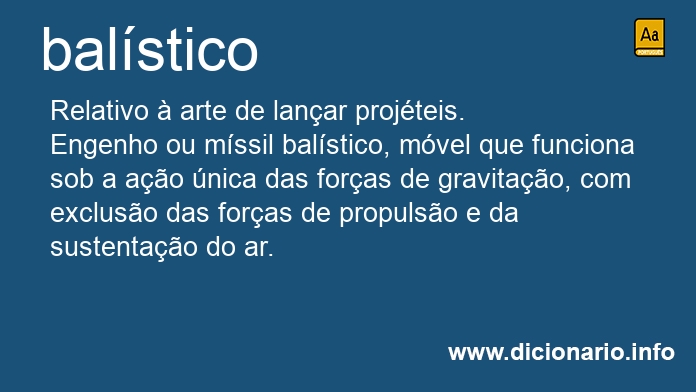 Significado de balsticos
