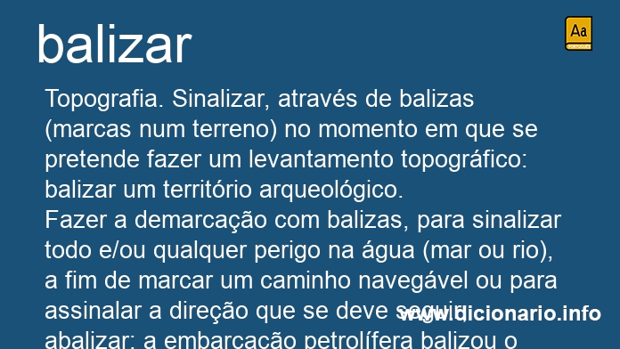 Significado de balizar