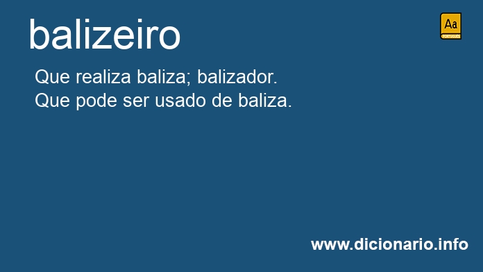Significado de balizeiro
