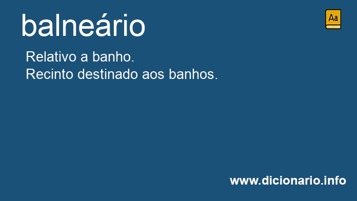 Significado de balnerio