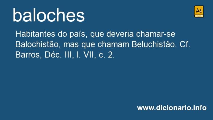 Significado de baloches