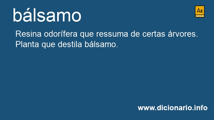 Significado de blsamos