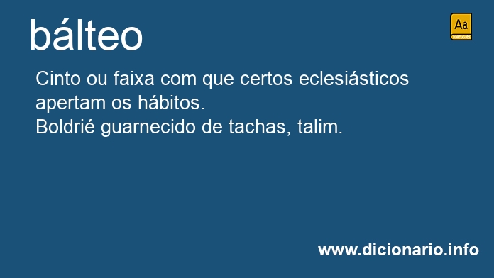 Significado de blteo