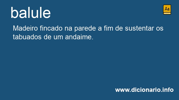 Significado de balule