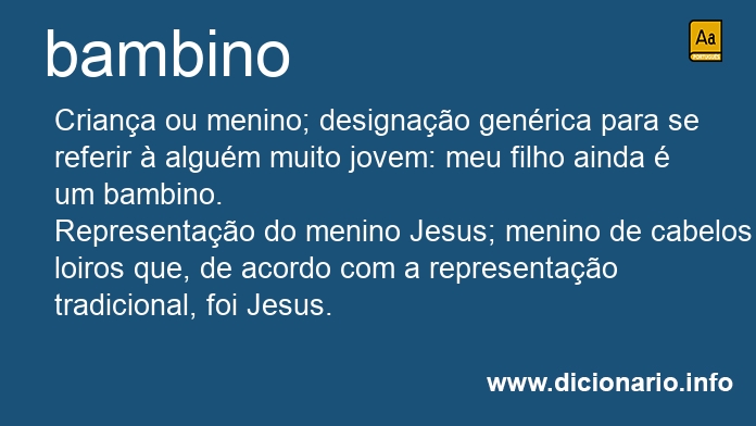 Significado de bambinos