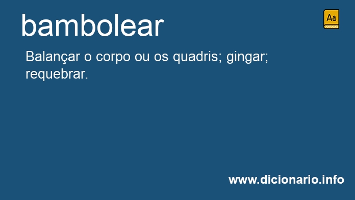 Significado de bambolear