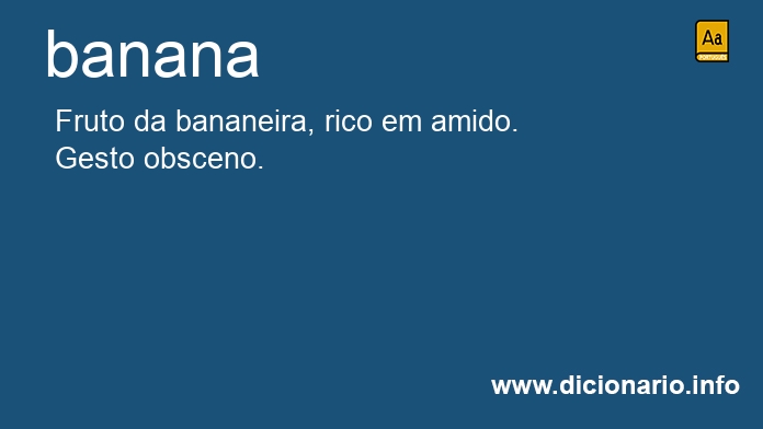 Significado de banana