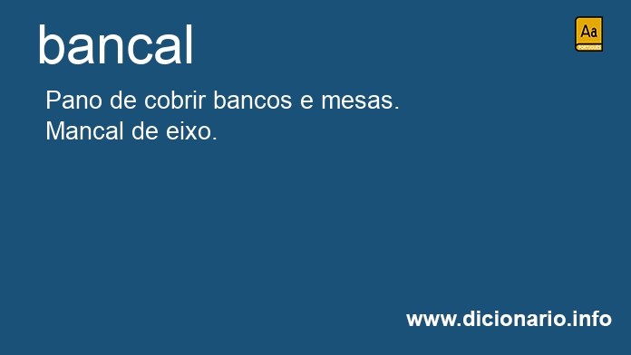Significado de bancal