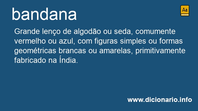 Significado de bandana