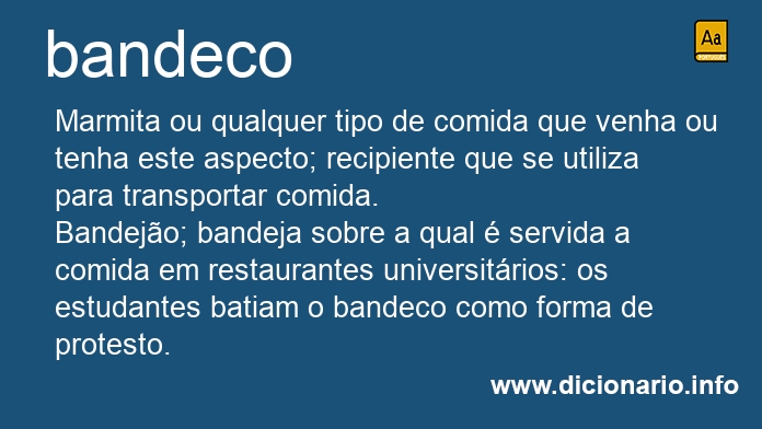 Significado de bandecos