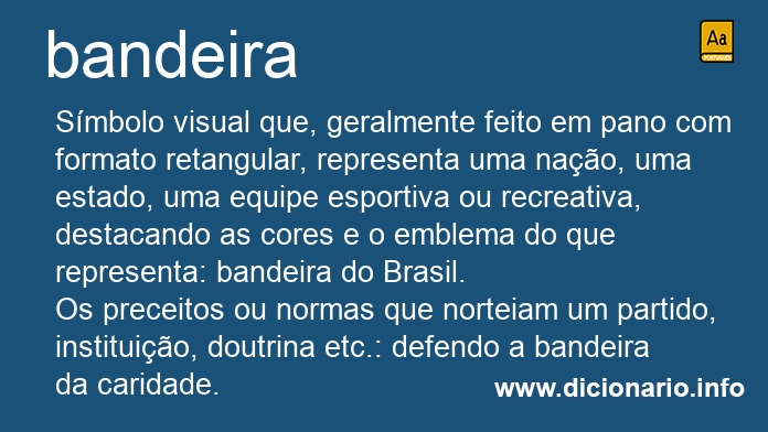 Significado de bandeira