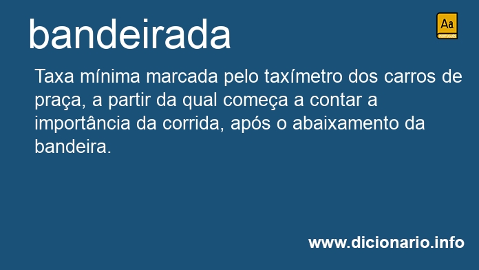 Significado de bandeirada