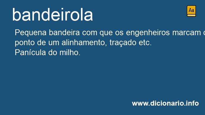 Significado de bandeirola