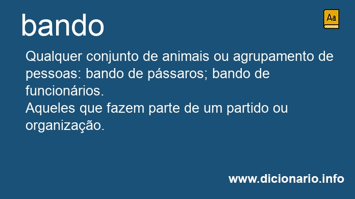 Significado de bando