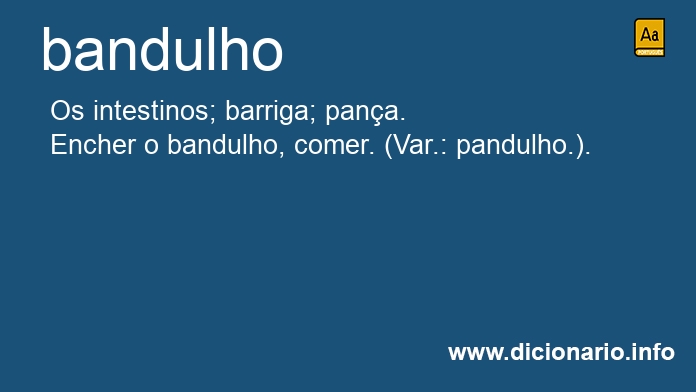 Significado de bandulho